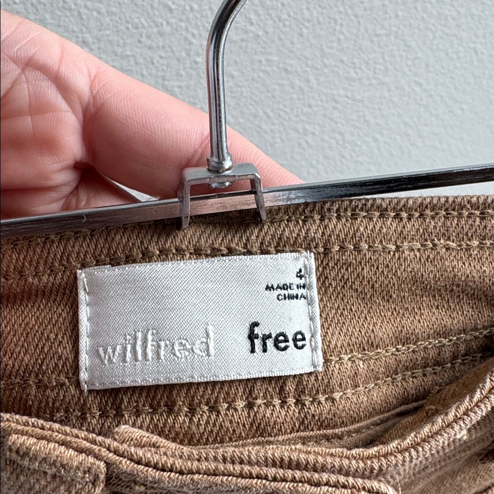 Aritzia Wilfred Free Modern Utility High Rise Straight Leg Pants size 4 - Picture 5 of 5